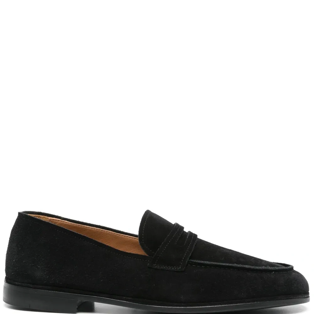 Замшевые лоферы