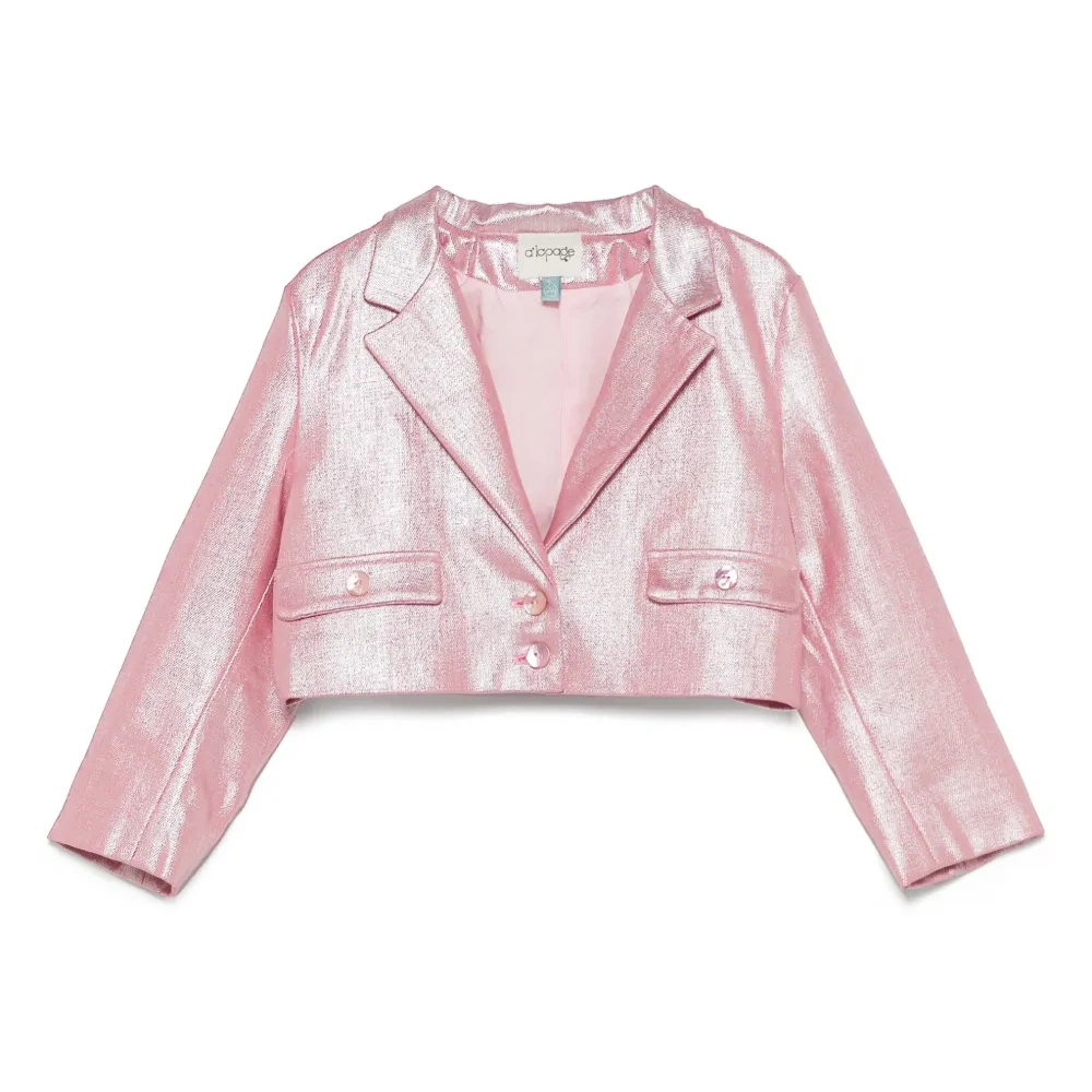 Пиджак с эффектом металлик