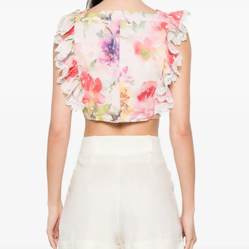 Топ с цветочным принтом