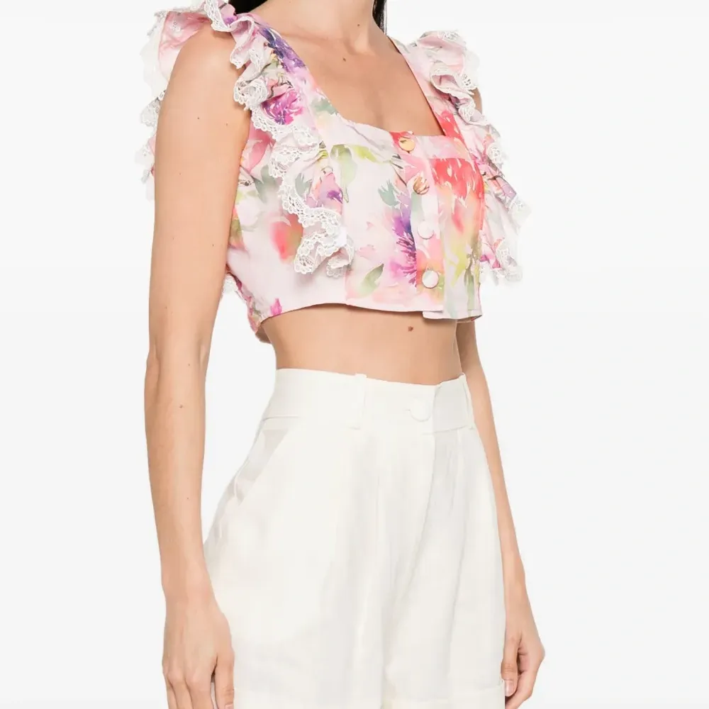 Топ с цветочным принтом