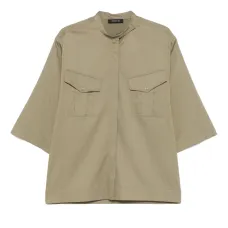 Рубашка с воротником-стойкой Рубашка с воротником-стойкой