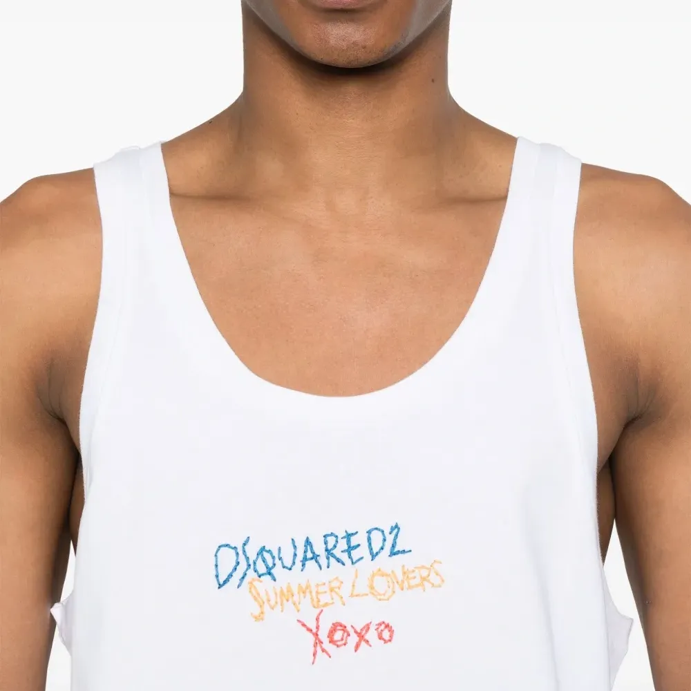 Топ с вышитым логотипом