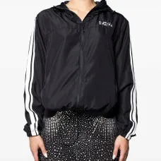 Куртка с капюшоном и полосками