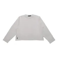 Long-sleeve cropped T-shirt