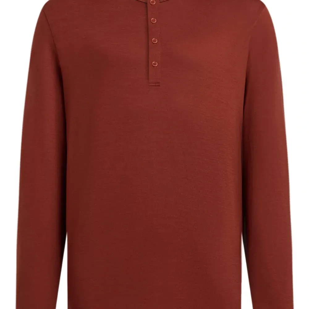 Футболка хенли с длинными рукавами