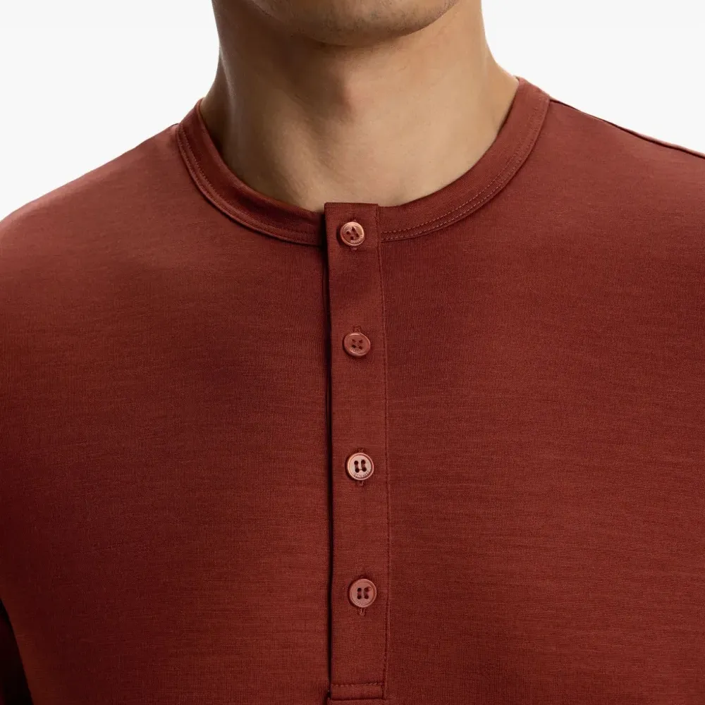 Футболка хенли с длинными рукавами