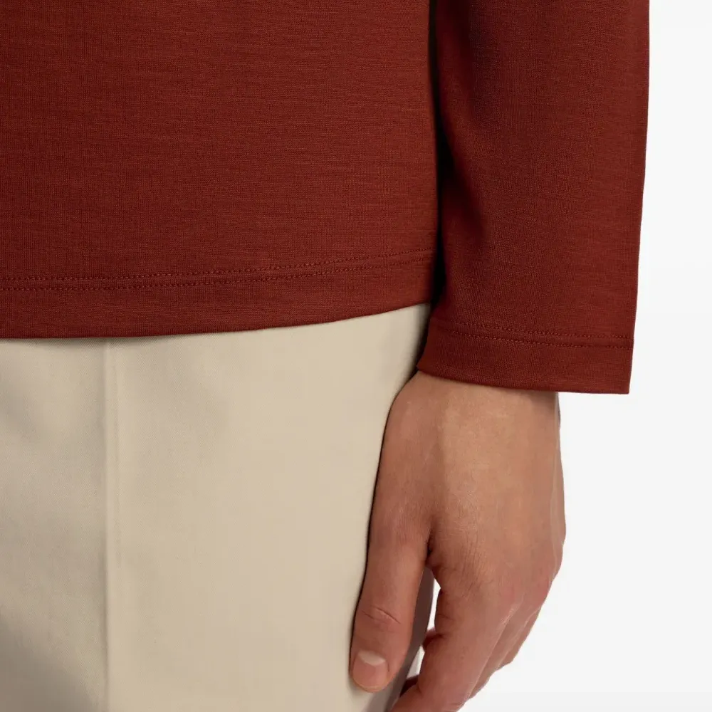 Футболка хенли с длинными рукавами