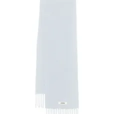 Шерстяной шарф с бахромой