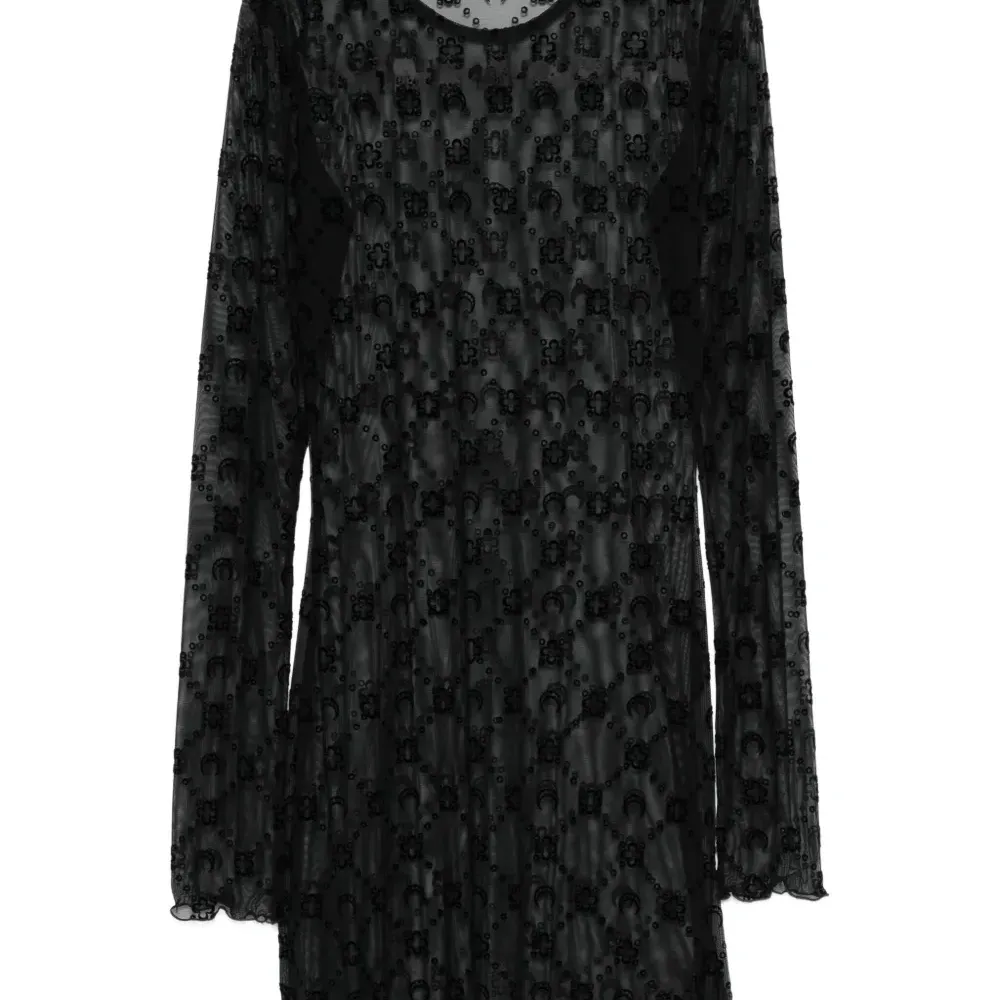 Сетчатое платье с декором Moon