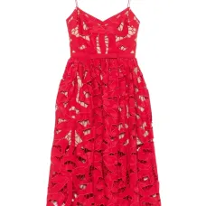 платье миди с вышивкой