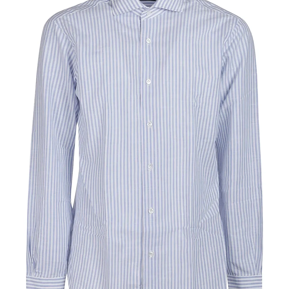 Полосатая рубашка с длинными рукавами