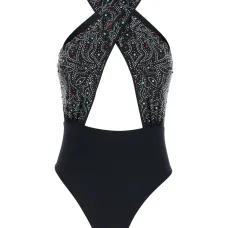 Купальник с плетеными бретелями