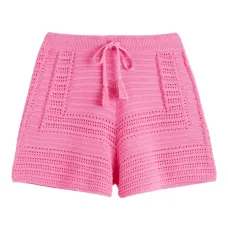 Комплект с шортами в технике кроше