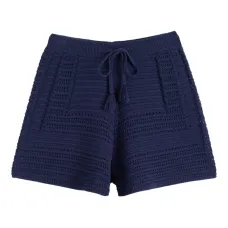 Комплект из топа и шортов в технике кроше