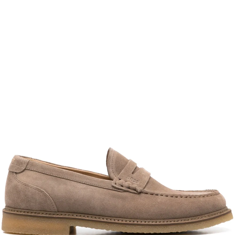 Замшевые лоферы