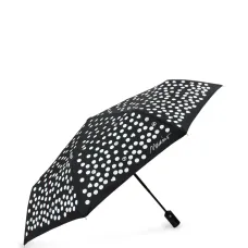 Компактный зонт с узором в горох