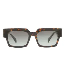 Солнцезащитные очки в квадратной оправе черепаховой расцветки