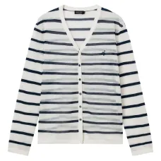 Кардиган с вышитым логотипом