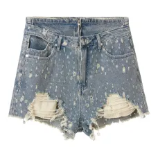 джинсовые шорты с эффектом потертости джинсовые шорты с эффектом потертости