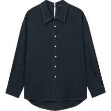 рубашка с контрастной строчкой рубашка с контрастной строчкой