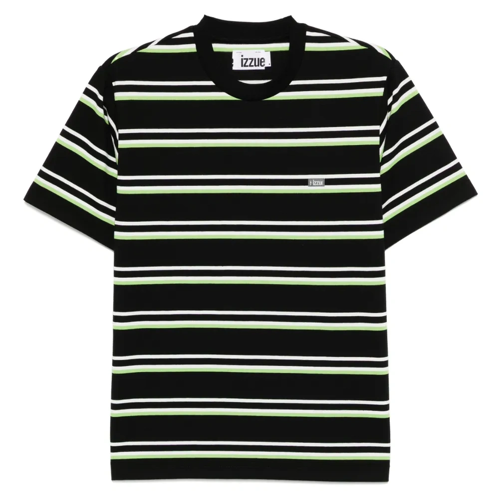 полосатая футболка с логотипом