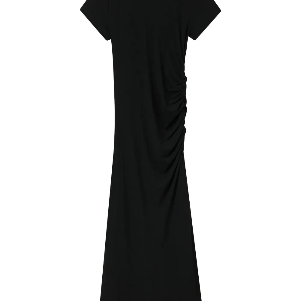 платье-футболка со сборками