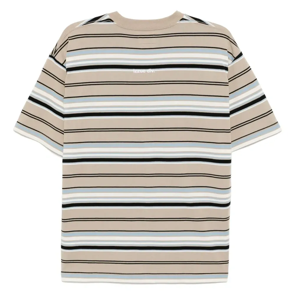 полосатая футболка с логотипом