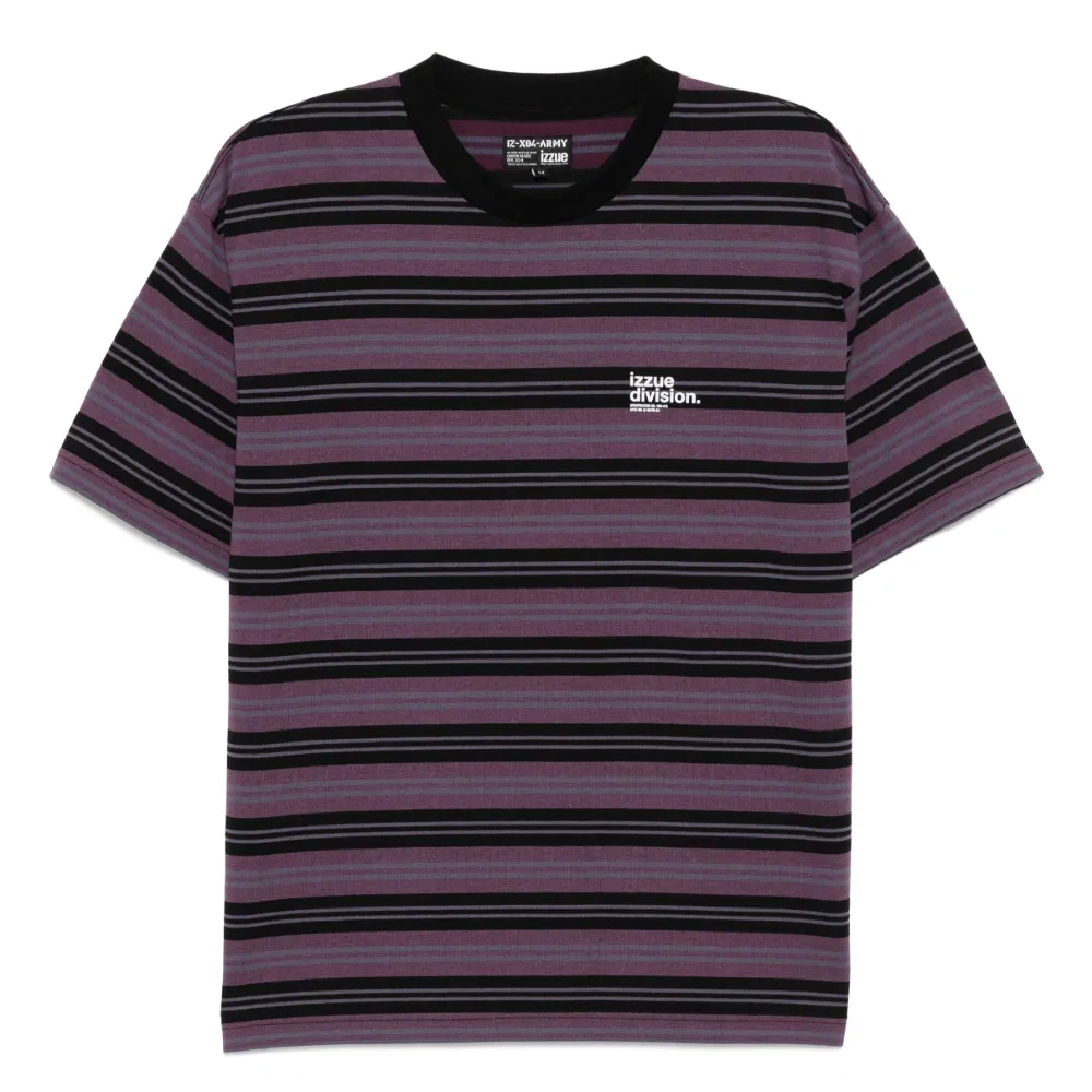 полосатая футболка с логотипом