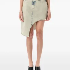 Джинсовая юбка асимметричного кроя Джинсовая юбка асимметричного кроя