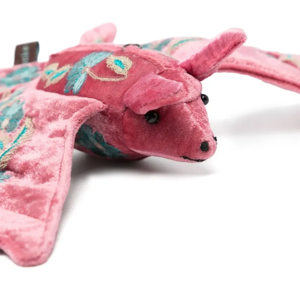 Мягкая игрушка летучая мышь с вышивкой