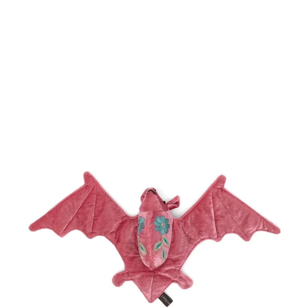 Мягкая игрушка летучая мышь с вышивкой