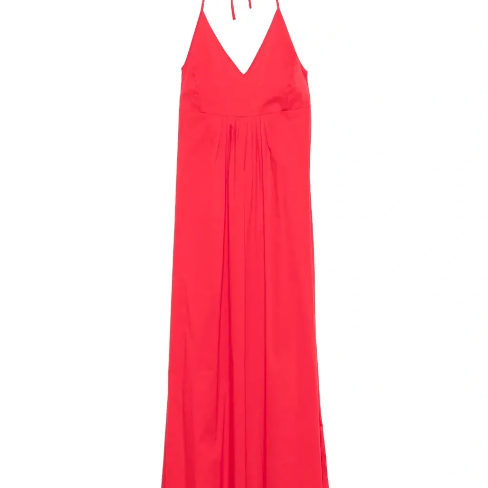 Поплиновое платье макси