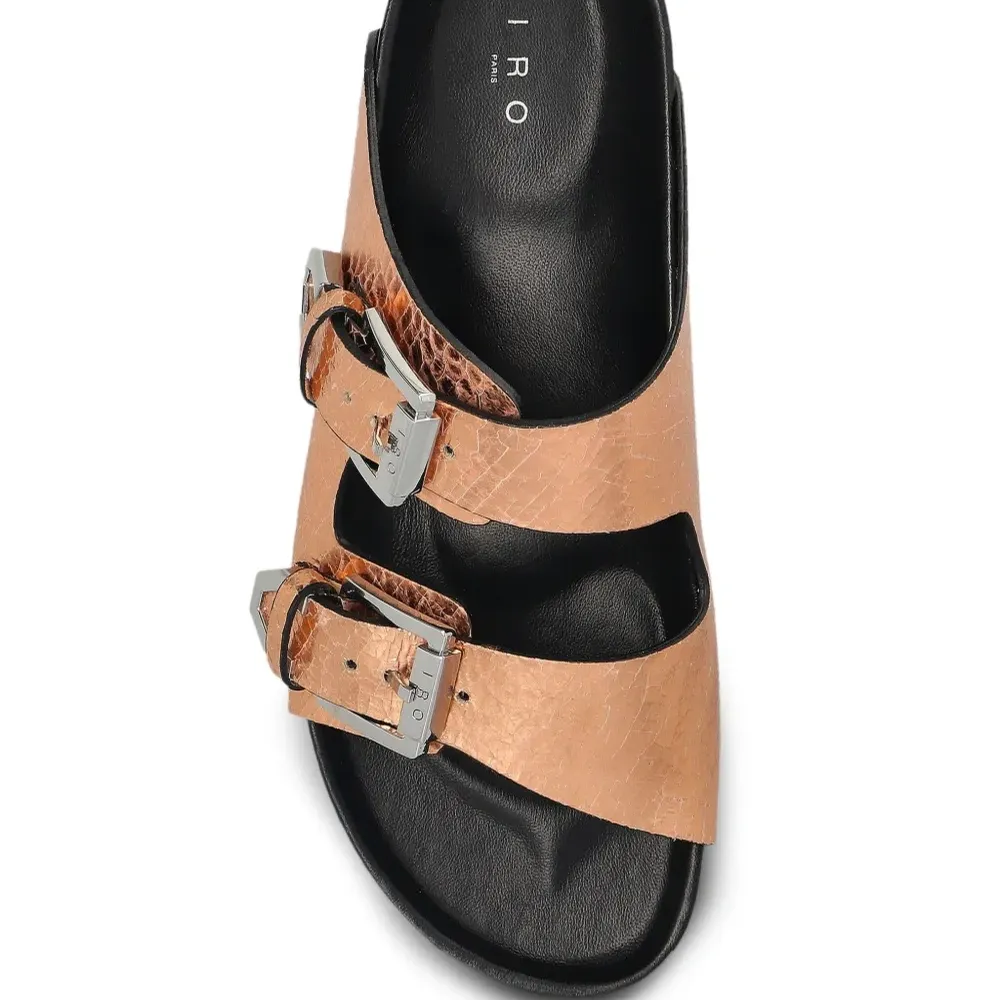 Кожаные шлепанцы