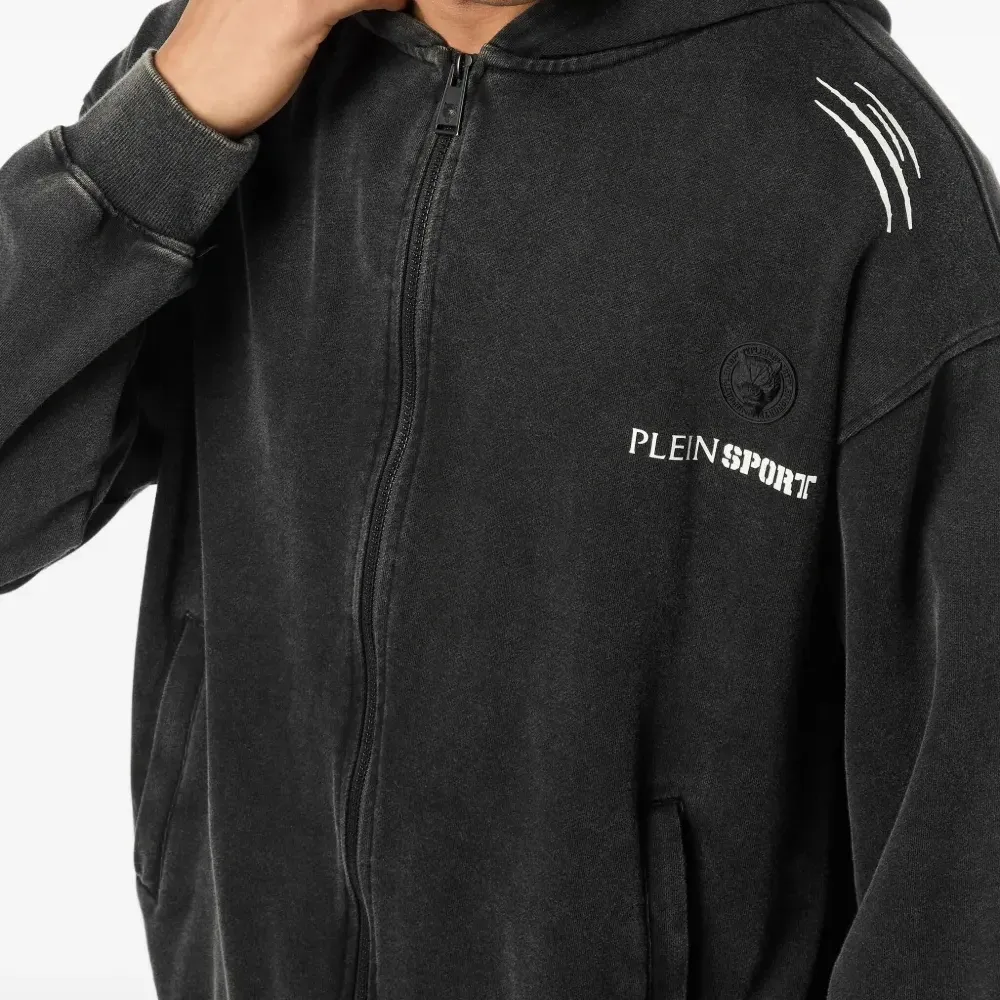 Худи на молнии с графичным принтом