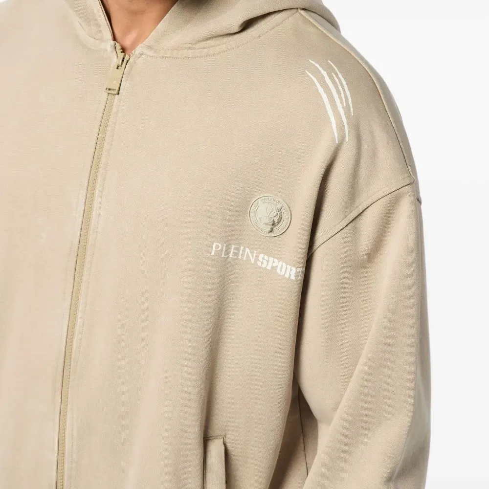 Худи на молнии с графичным принтом