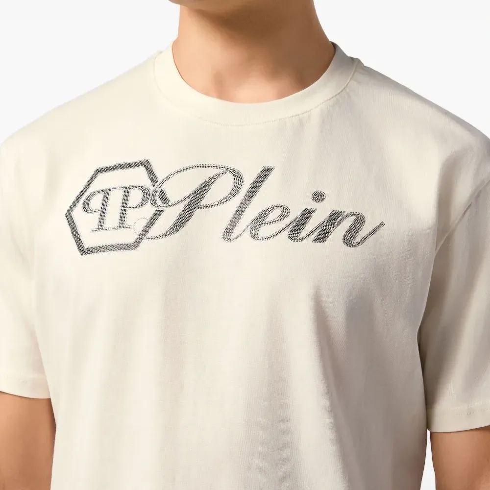 футболка с декорированным логотипом