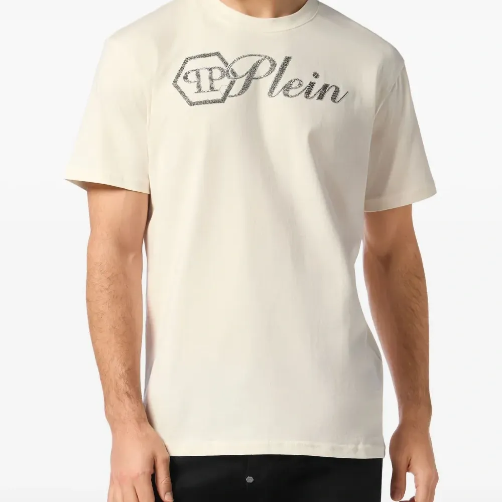 футболка с декорированным логотипом