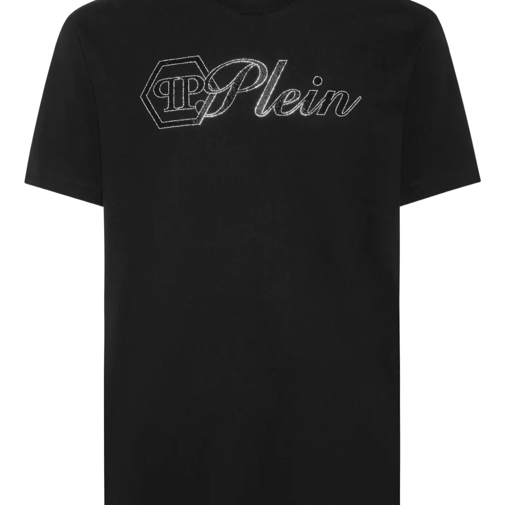 футболка с декорированным логотипом