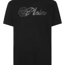 футболка с декорированным логотипом