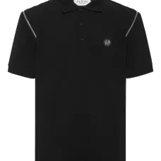 Рубашка поло со стегаными плечами