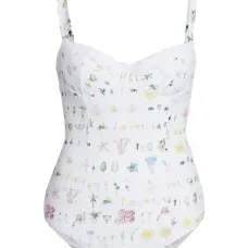 Купальник с цветочным принтом