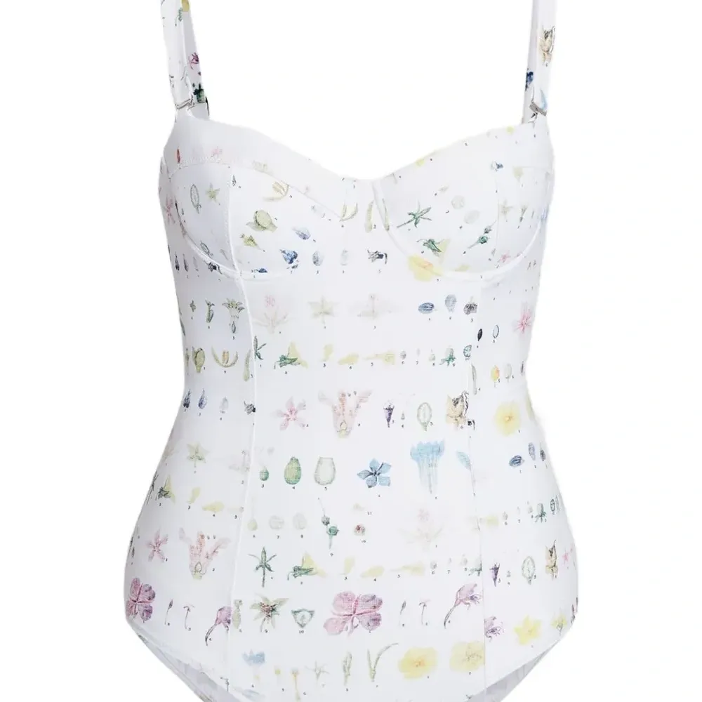 Купальник с цветочным принтом