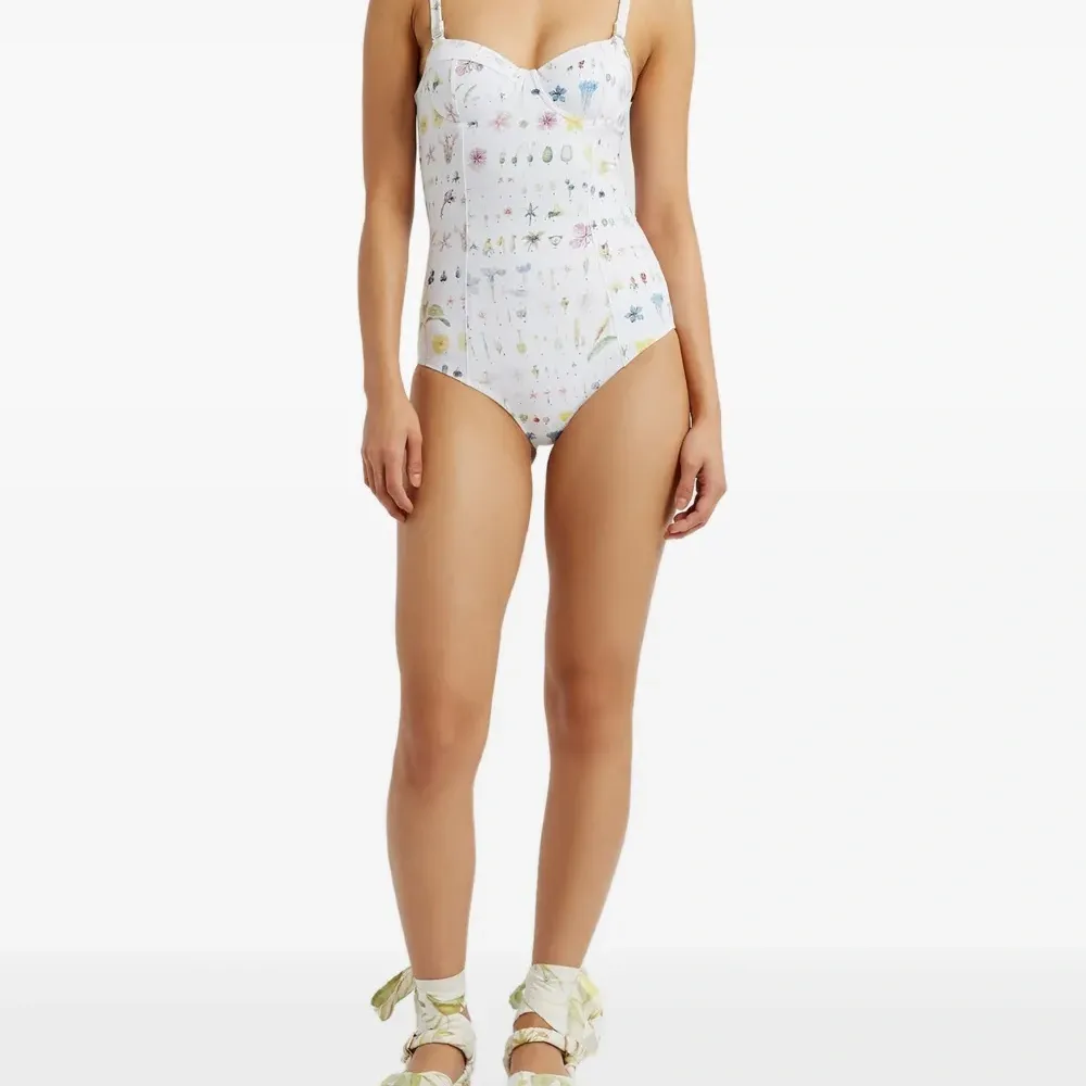 Купальник с цветочным принтом