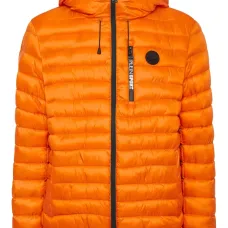 Стеганая куртка с капюшоном