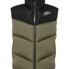 Стеганый жилет с принтом