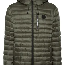 Стеганая куртка с капюшоном