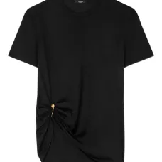 футболка с драпировкой