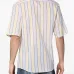 полосатая рубашка с короткими рукавами
