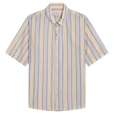 полосатая рубашка с короткими рукавами