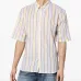 полосатая рубашка с короткими рукавами